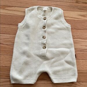 Goumi Cream Knit Baby Sweater